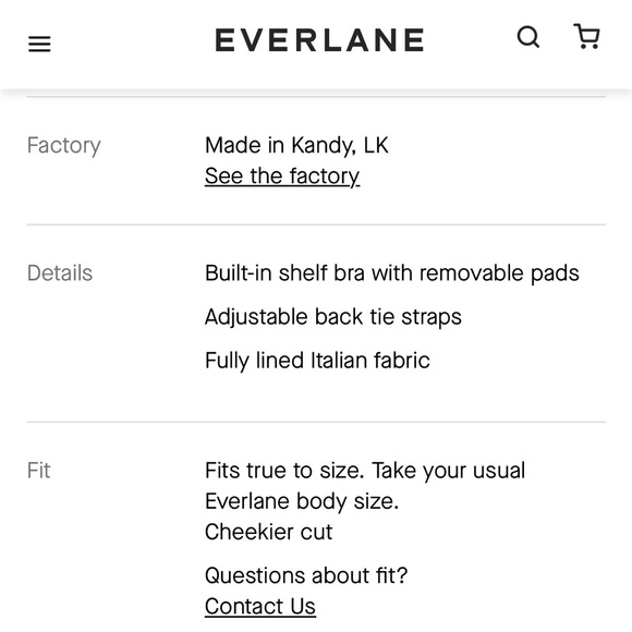 Everlane String One Piece Swimsuit - Picture 4 of 9